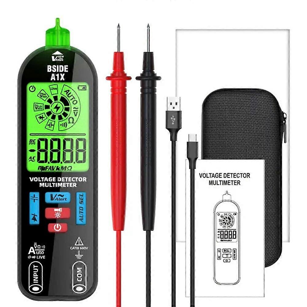 BSIDE A1X Digital Multimeter Electric Test Pen Voltage Resistance Diode Tester Live Wire Recognition Meter Automatic Shutdown