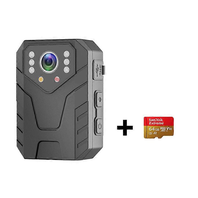 EXSKOF Body Camera 4K Camcorder Infrared Night Vision Waterproof Drop-proof Continuous Recording For 8H Professional Camera