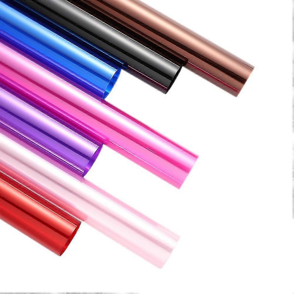 20pcs 56cm-58cm Clear Cellophane Wrap 7 Color Waterproof Cellophane Wrap For Flower Bouquet Wrapping Arts And Crafts Random Color