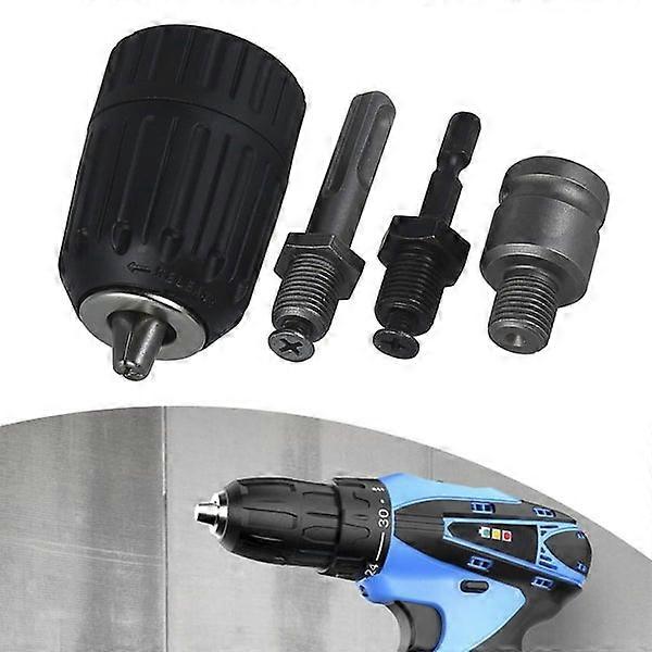 Keyless Chuck Conversion Hex Shank Adapter Drill Bit Quick Change Driver
