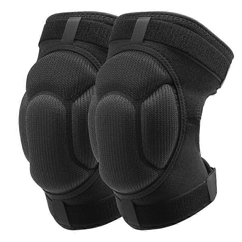 Knee Pads, Adjustable Work Knee Pads with Double Strap, Thick Sponge Knee Protectors