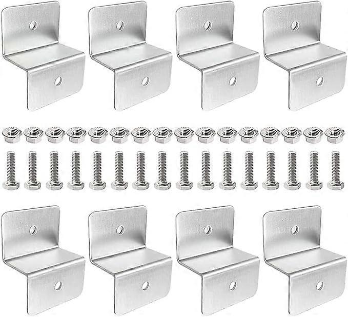 Solar Panel Bracket, Z-Mount Solar Panel Mounting Kit PV Module Z Bracket Roof Hook Solar Mount Flat Roof Riser
