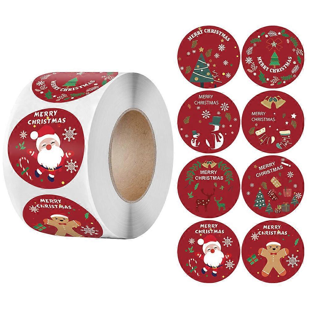 Christmas Holiday stickers, gift decoration labels