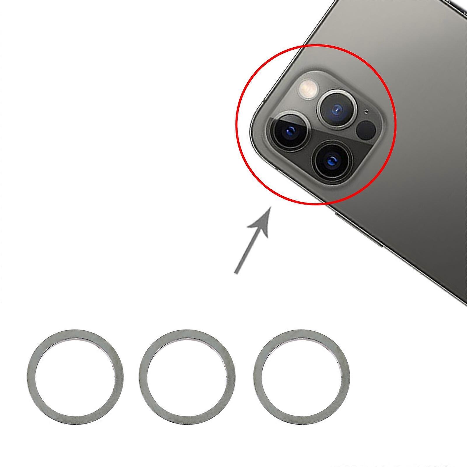 3 PCS Rear Camera Metal Protector Ring For iPhone 12 Pro