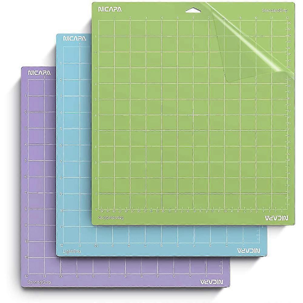 Cutting Mat For Explore One// 2/maker (12x12 Inch 3pack-standardgrip,lightgrip,stronggrip) Cut Mat