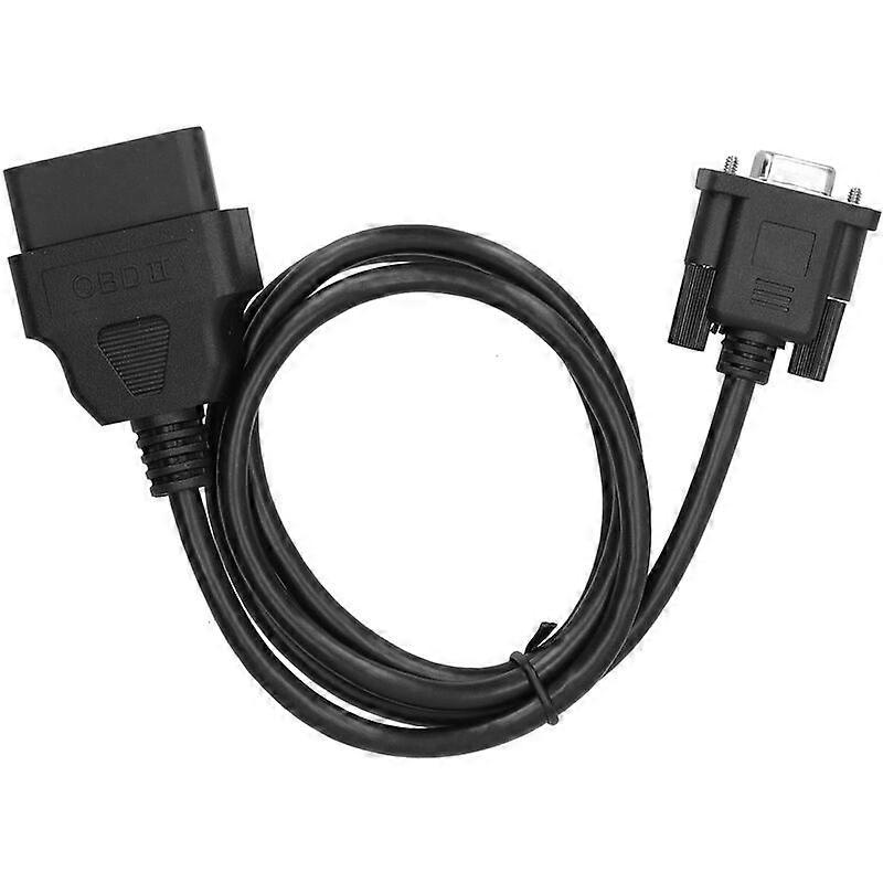 16Pin OBD2 do RS232 DB9 Adapter interfejsu diagnostycznego samochodu Złącze przedłużacza 1,5 m