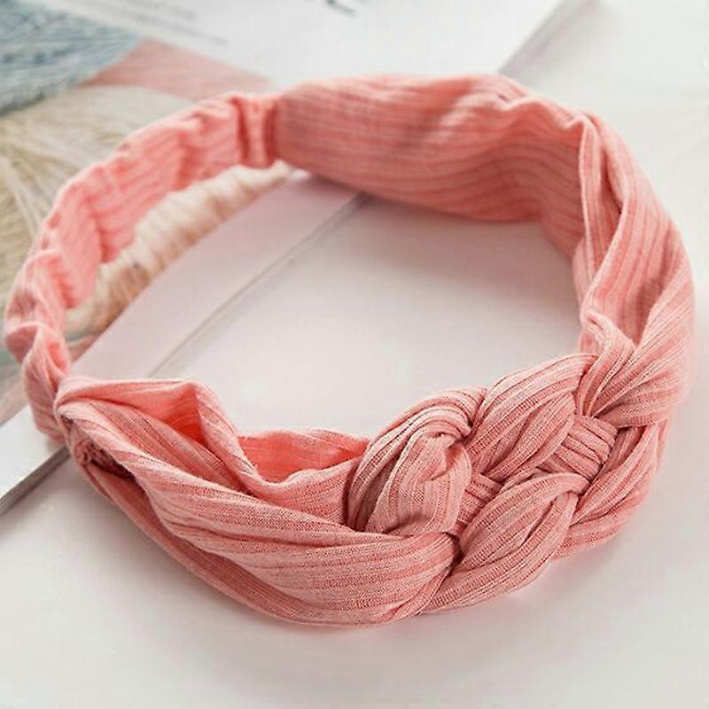 Women Girl Wide Turban Twist Knot Headband Elastic Yoga Hair Band