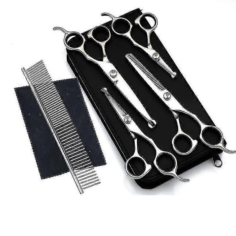 Dog Grooming Scissors Kit, Professional Safety Thinning Shears Comb