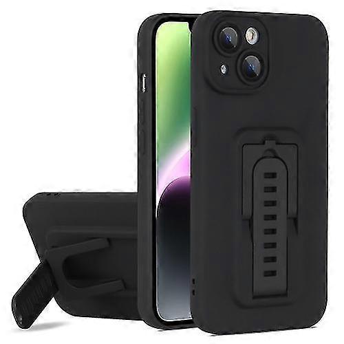 Compatível com Iphone 15 Strap Holder Shockproof Protetor Mobile Phone Case com Lens Film