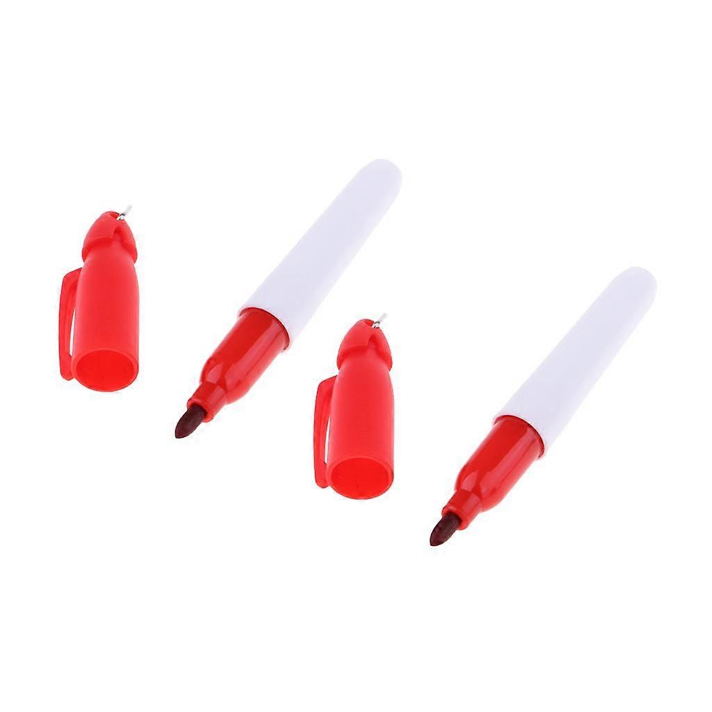 2x Universal Golf Ball Line Marker Pen Drawing Golf Training Accessories Red