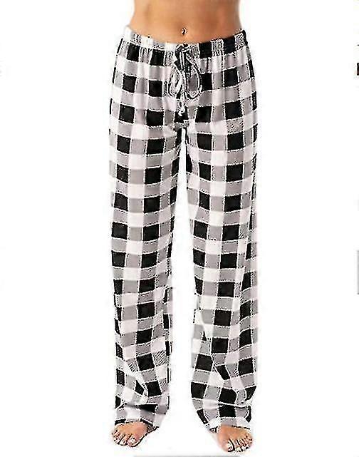 Women Plaid Pajama Pants Sleepwear, Women Lounge Pants Comfy