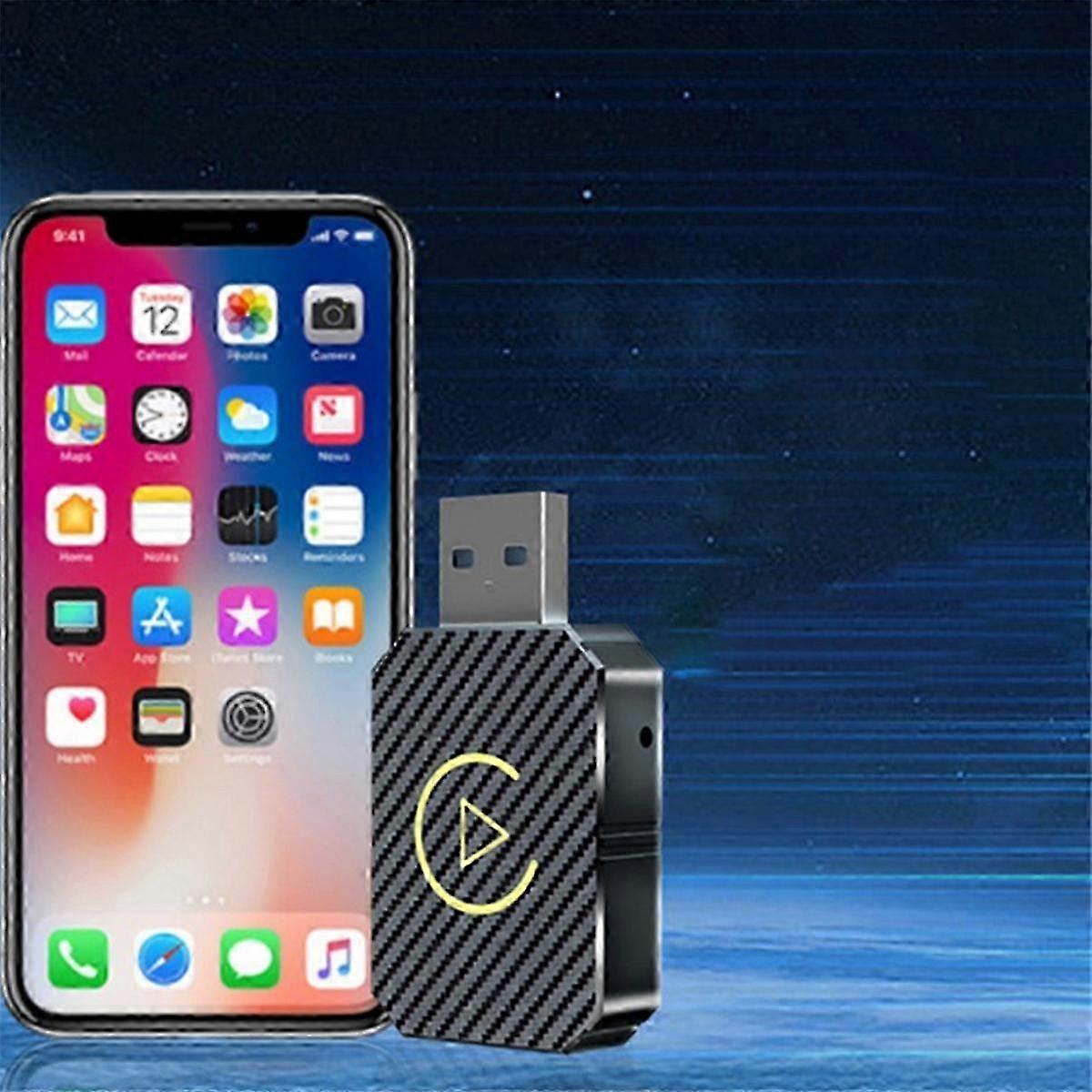 2 in 1 CarPlay ボックス Android Auto ワイヤレス CarPlay コンバーター 車載 Android スマートボックス ワイヤレスアダプター カーアダプター