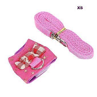 Small Animal Adjustable Harness for Squirrels Hamsters Ferrets with Traction Rope XS