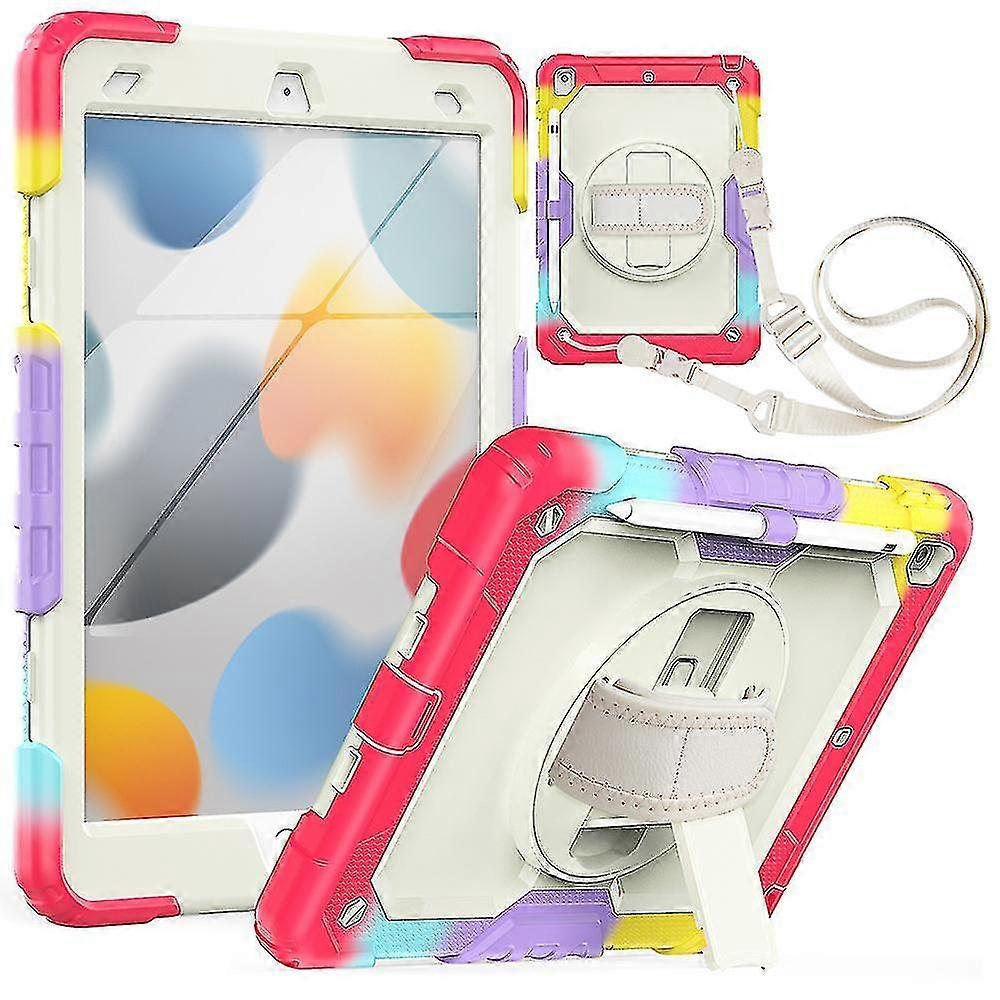 Tablet Cover For Apple Ipad 10.2 201920202021(ipad 9th8th7th) Cover, Built-in Screen Protector+360 Degree Swivel Stand+hand Strap