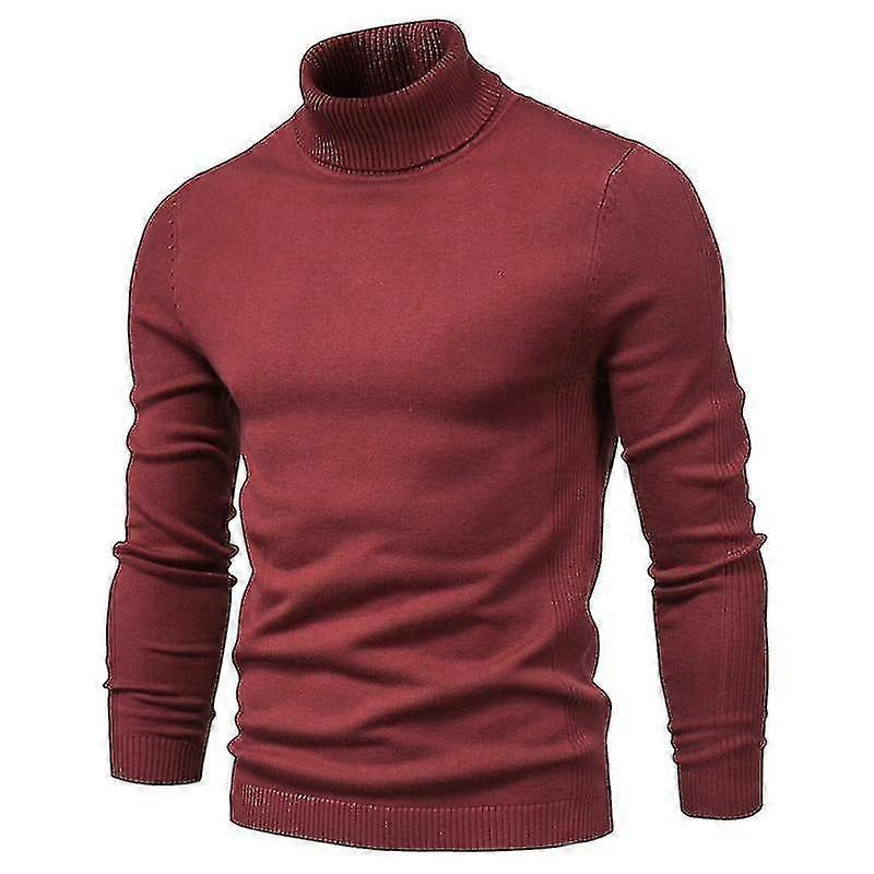 Winter Turtleneck dicke Herren Pullover Casual Turtle Neck Solid Color Qualität Warm Slim Pullover Männer