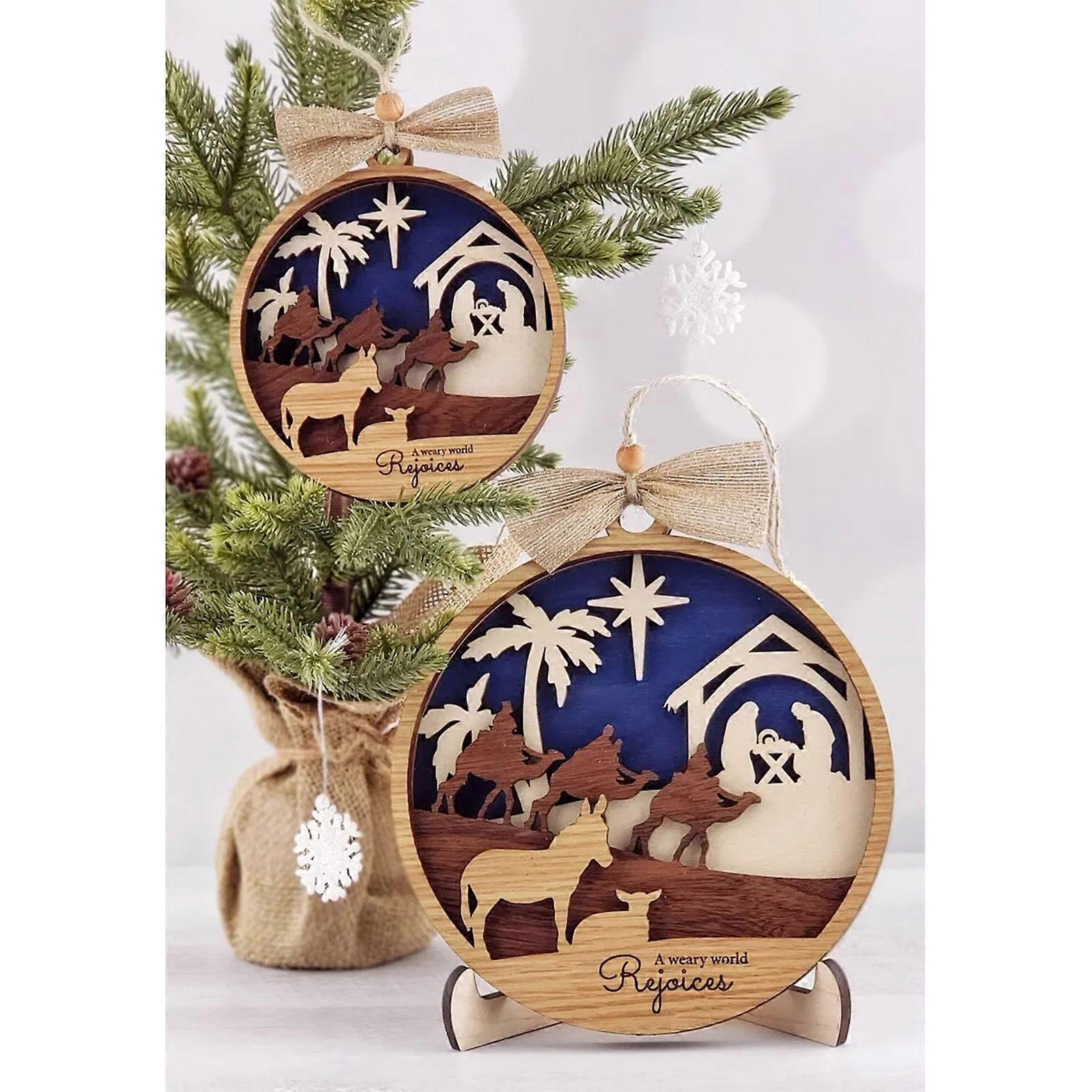 albero di natale C Presepe Ornamento di Natale