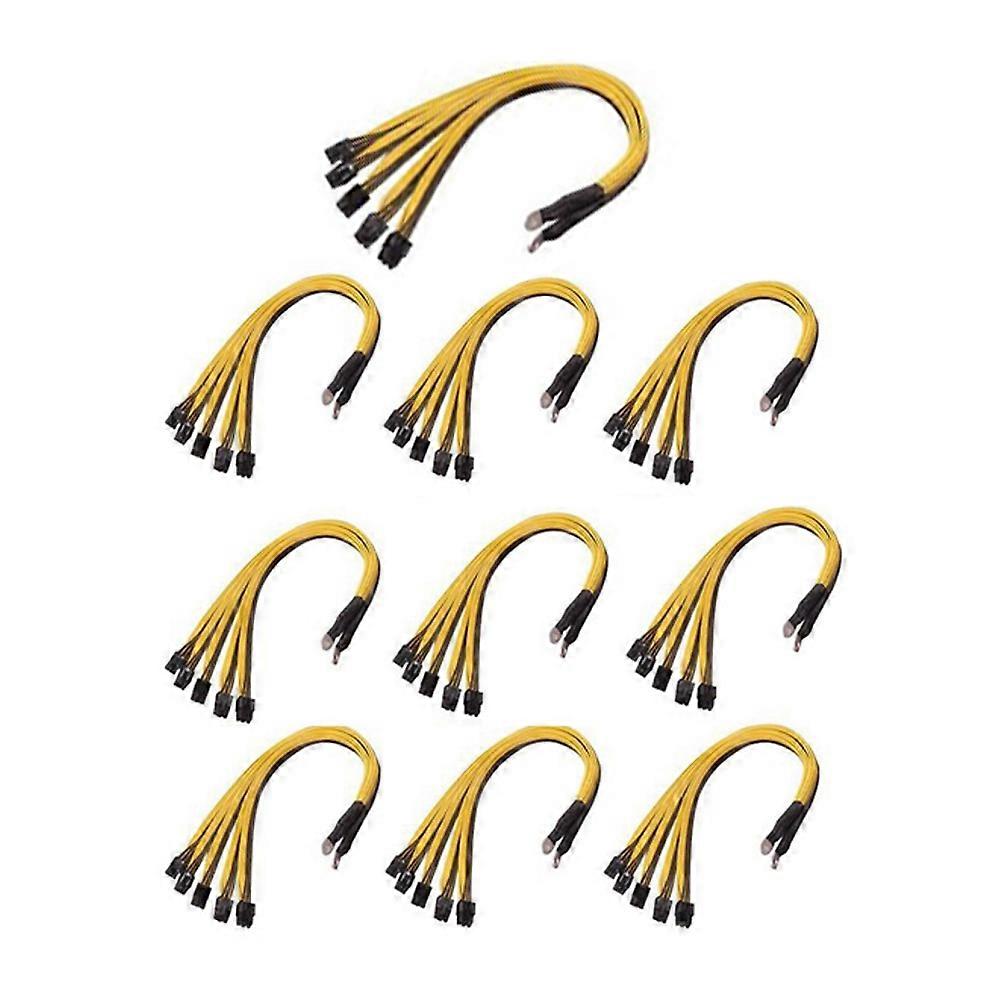10Pcs S7 S9 to 5X PCI-E PCIe 6Pin GPU Graphics Card Splitter Power Cable BTC Miner Bitcoin S11 T9+X