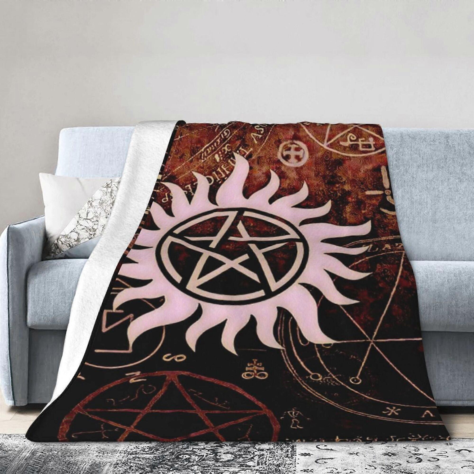 Supernatural Jensen Ackles Blankets 50"X40" Lightweight Plush Air Conditioned Throw Blankets For Couch Bed Sof-KDE28971