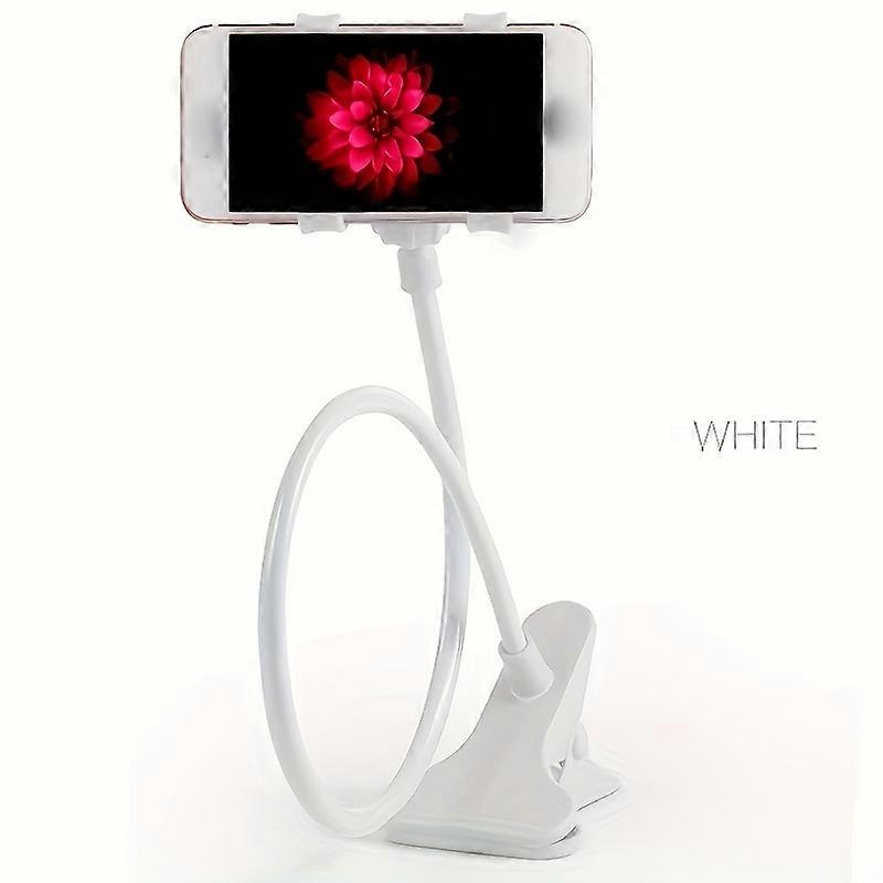 360-Degree Secure Phone Holder Stand - Flexible Clip-On with 75cm Reach - Versatile Bed, Desktop & Travel Companion - Adjustable for Optimal Viewing C
