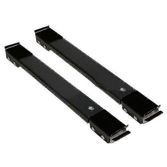 2pcs Washing Machine Stand Movable Tool Refrigerator Base Mobile Roller Stand Fridge Rack Wheel Black
