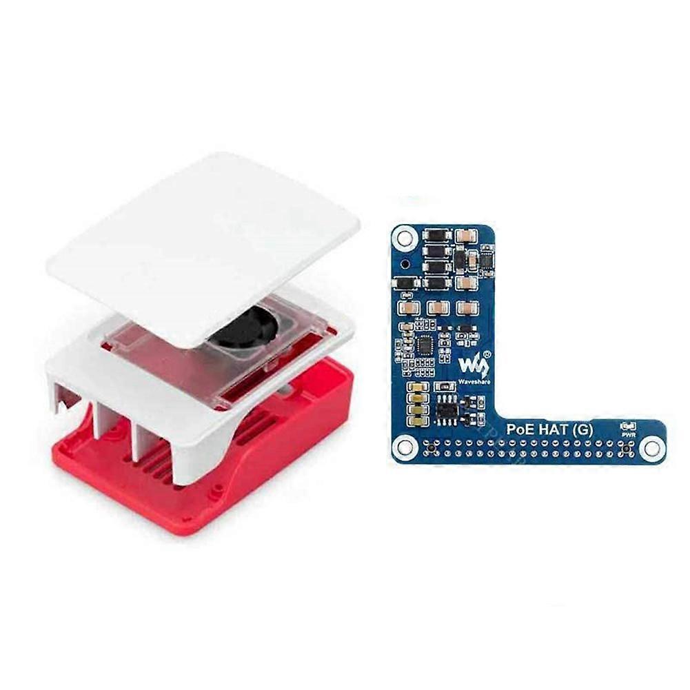 for 5 PoE Expanding Board PoE HAT with Cooler Case Support IEEE 802.3af/At Network Standard