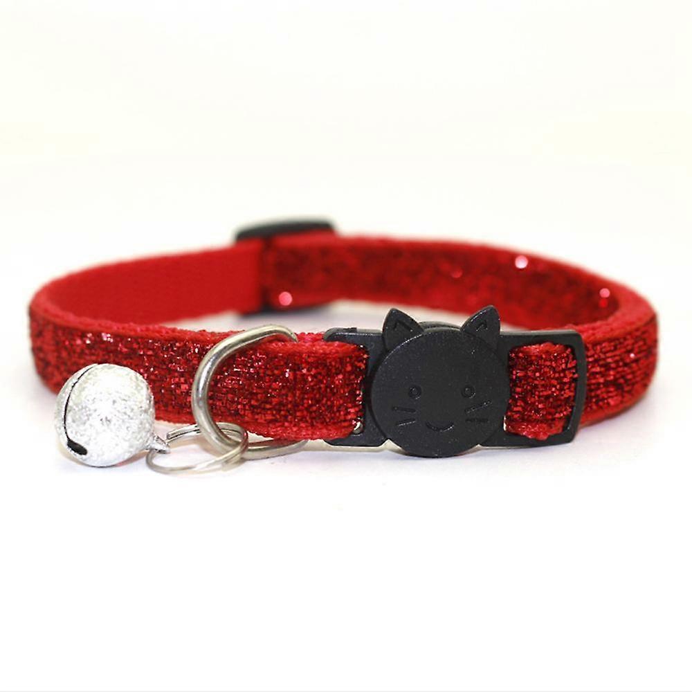 Cat Collar Color Reflective Separate Neck Ring Pet Supplies Elastic Adjustable Collar
