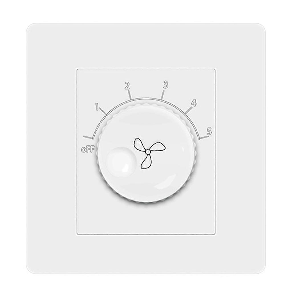 Universal Ceiling Fan Speed Controller Five-speed Electric Fan Switch Square