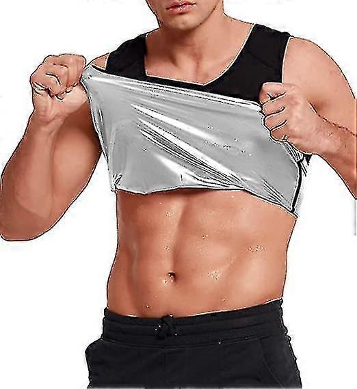 Sweat Sauna Vest For Men Heat Trapping Polymer Vest Sauna Suit