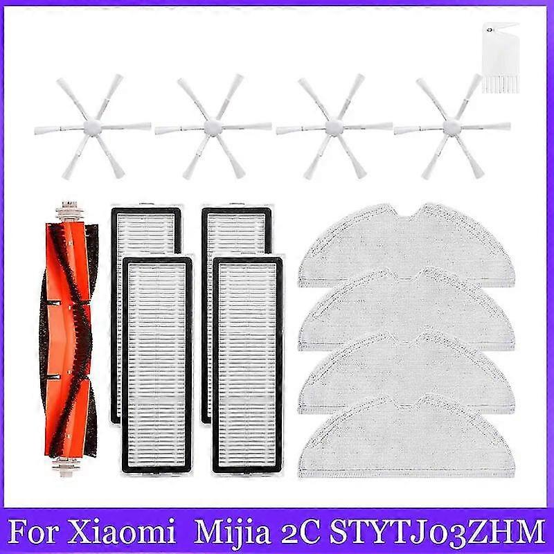 Εξαιρετική για Xiaomi Mi ρομπότ κενή σφουγγαρίστρα 2 Mijia 2c Stytj03zhm κύρια πλευρική βούρτσα Hepa φίλτρο εξαρτήματα αντικατάστασης εξαρτημάτων αντικατάστασης εξαρτημάτων