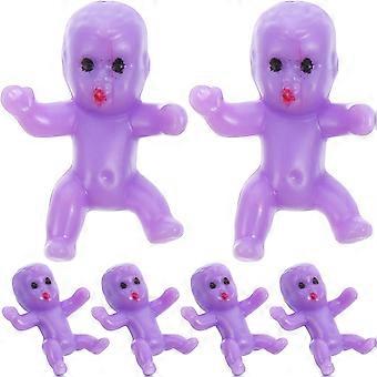 50Pcs Mini Bebê Brinquedo Modelo Mini Bebês Plástico Mini Bebês Figuras Miniatura Bebês Bonecas