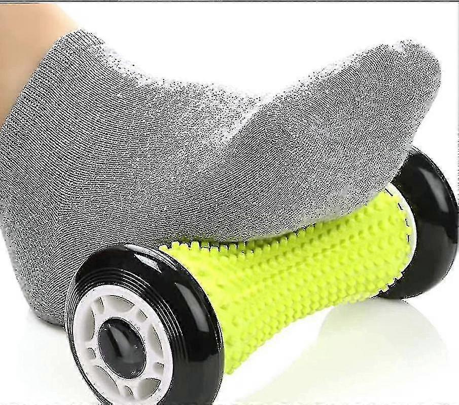 足底筋膜炎とアーチの痛みのためのフットマッサージローラー - ストレス解消と足の痛みのための黒い形のマッサージャー - プレミアムマッサージローラーffg