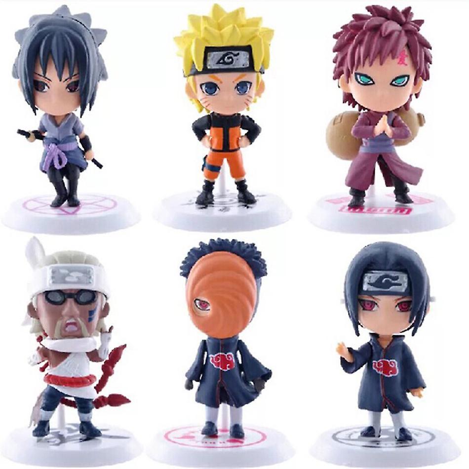 6pcs Naruto Shippuden Anime Action Figure Hatake Kakashi 18/19q Version Model