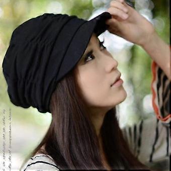 Womens Flat Cap Peaked French Hat Ladies Casual Solid Beanie Caps