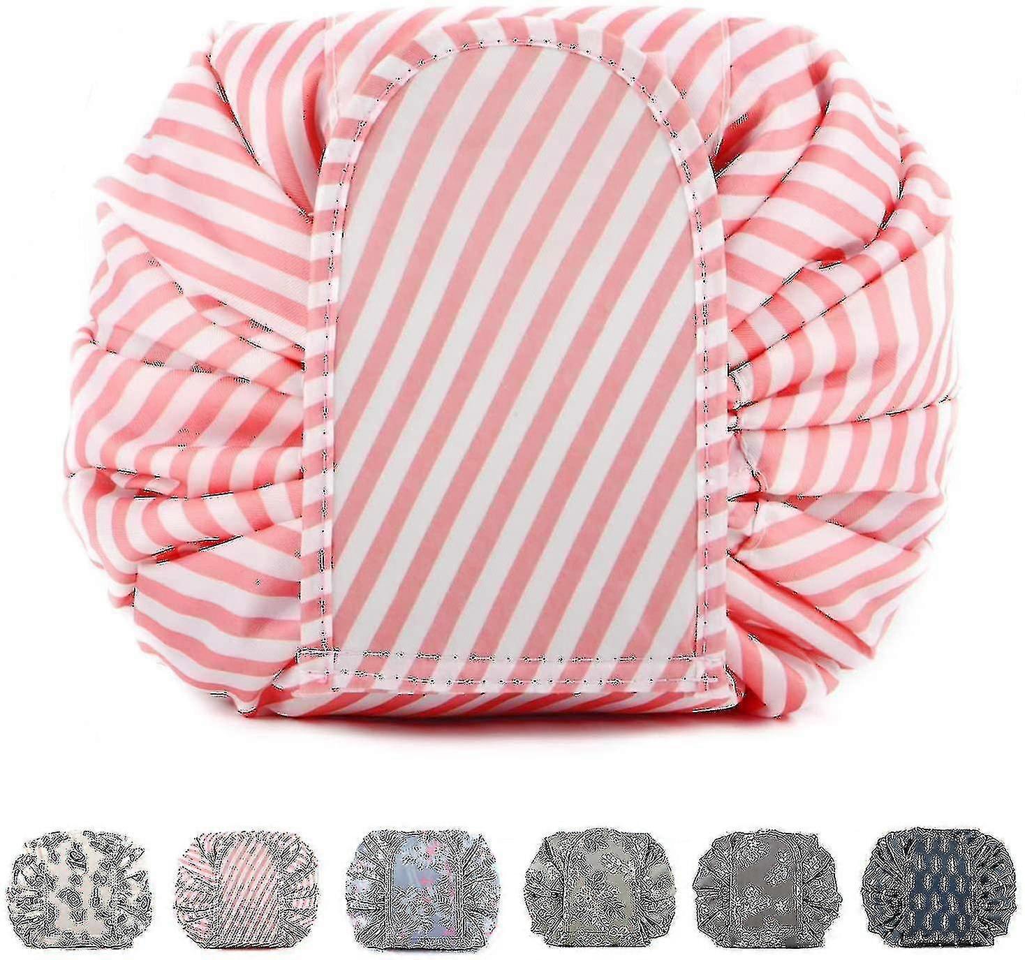 大容量レイジーメイクアップトイレタリーバッグ巾着ポータブルトラベルカジュアル防水クイックパックマギ