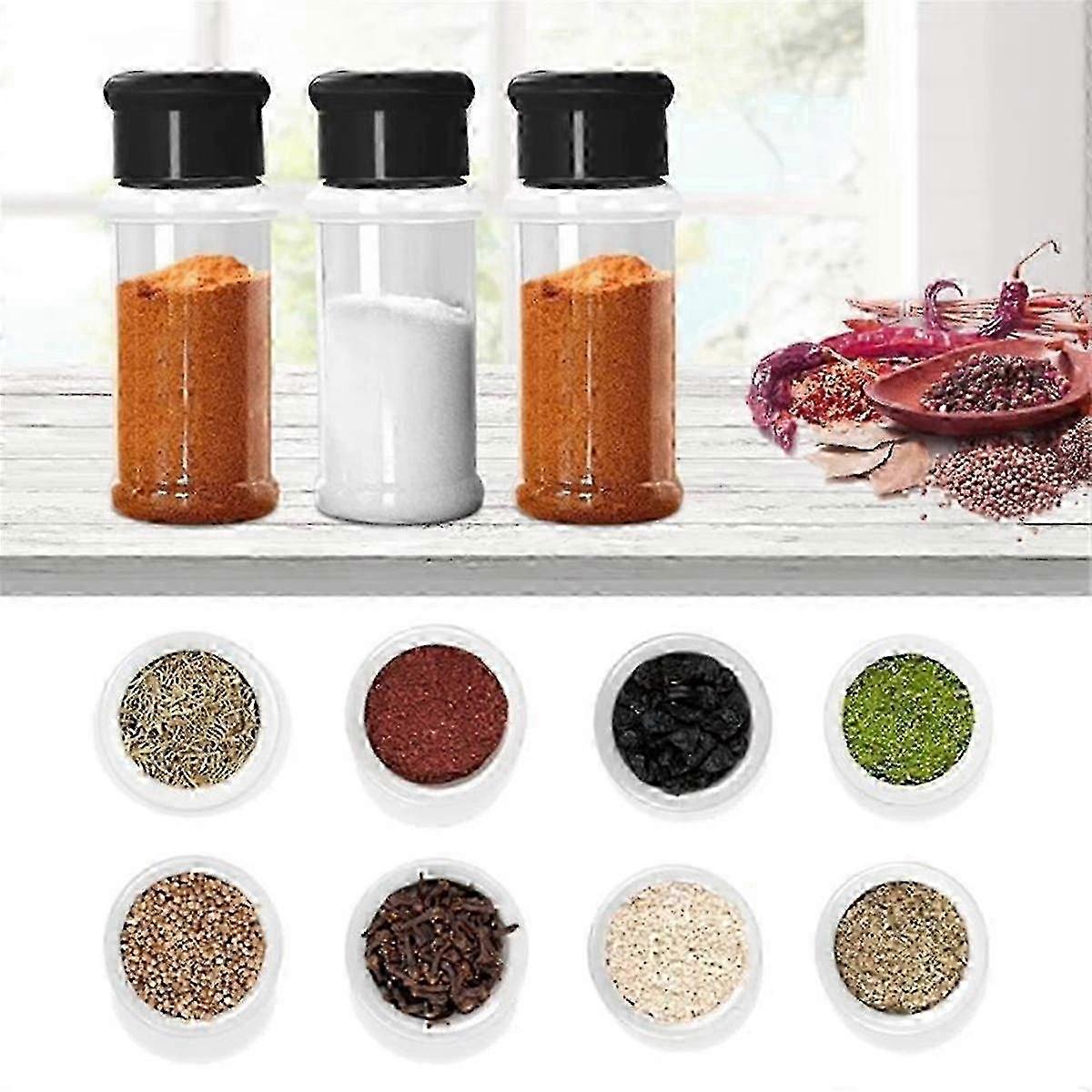 Spice Bottle Set for Spices Salt and Pepper Seasoning Bottle Spice Organizer Condiment Storage Jar Set 10pcs