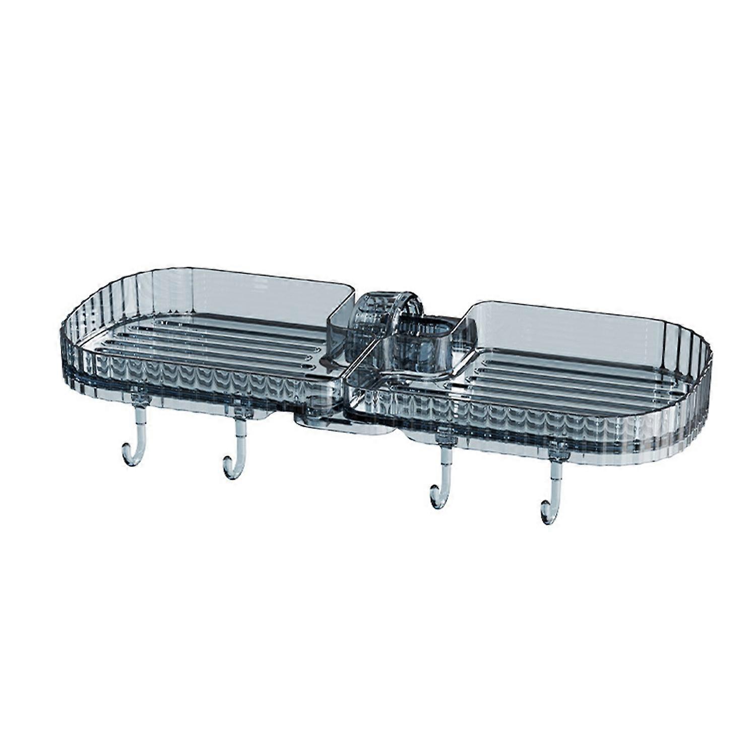 Kitchen Sink Faucet Rack Soap Drainer Shelf Basket Organizer Single Layer Sponge Storage Double Slot