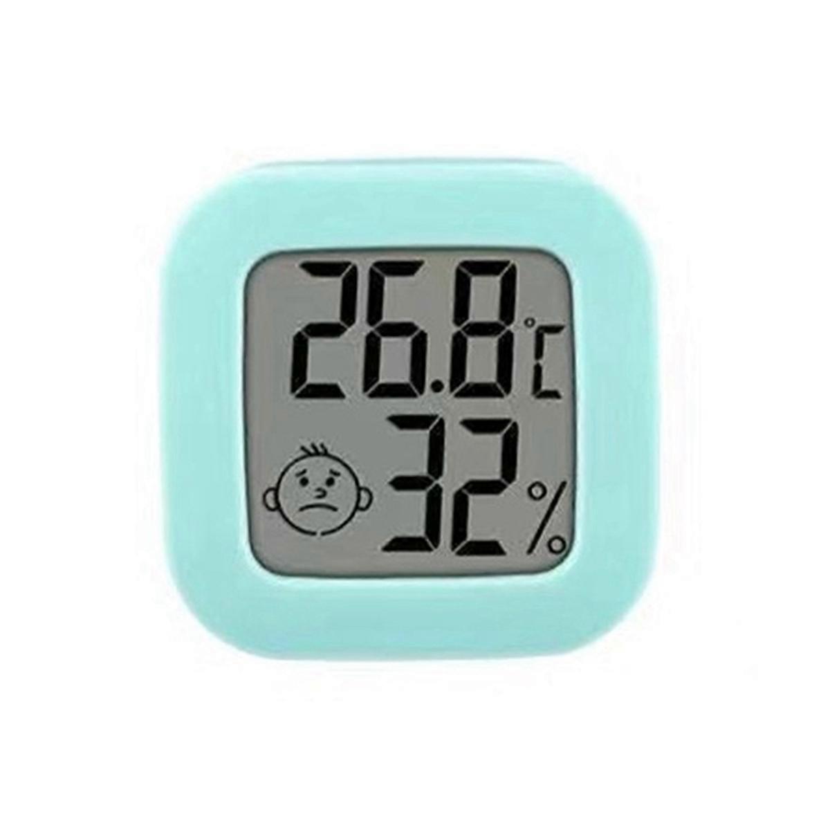 Mini Face Electronic Thermometer Home Office LCD Thermometer Double Sided Tape