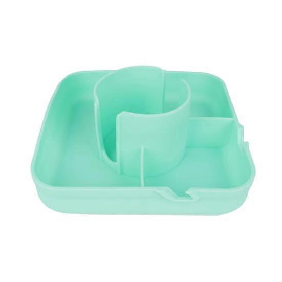Silicone Non-Slip Sofa Cup Holder Tray with Large Cup Holder Multiple Compartments Waterproof Spill Resistant Sofa Drink Holder