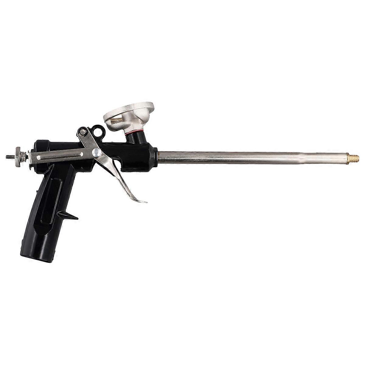 Heavy Duty PU Foam Tool Expanding Foam Applicator Metal Blowing Tool Foam Caulk Tool Waterproof Caulk Tool Black