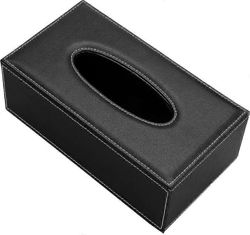 Leather Rectangular Tissue Napkin Paper Box Holder 