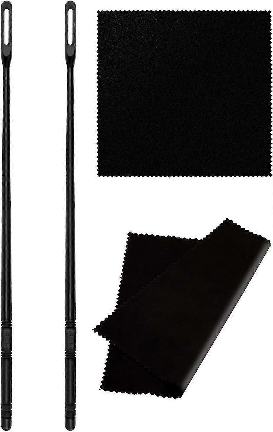 4 件长笛清洁套件、2 件长笛清洁棒和 2 件长笛清洁布