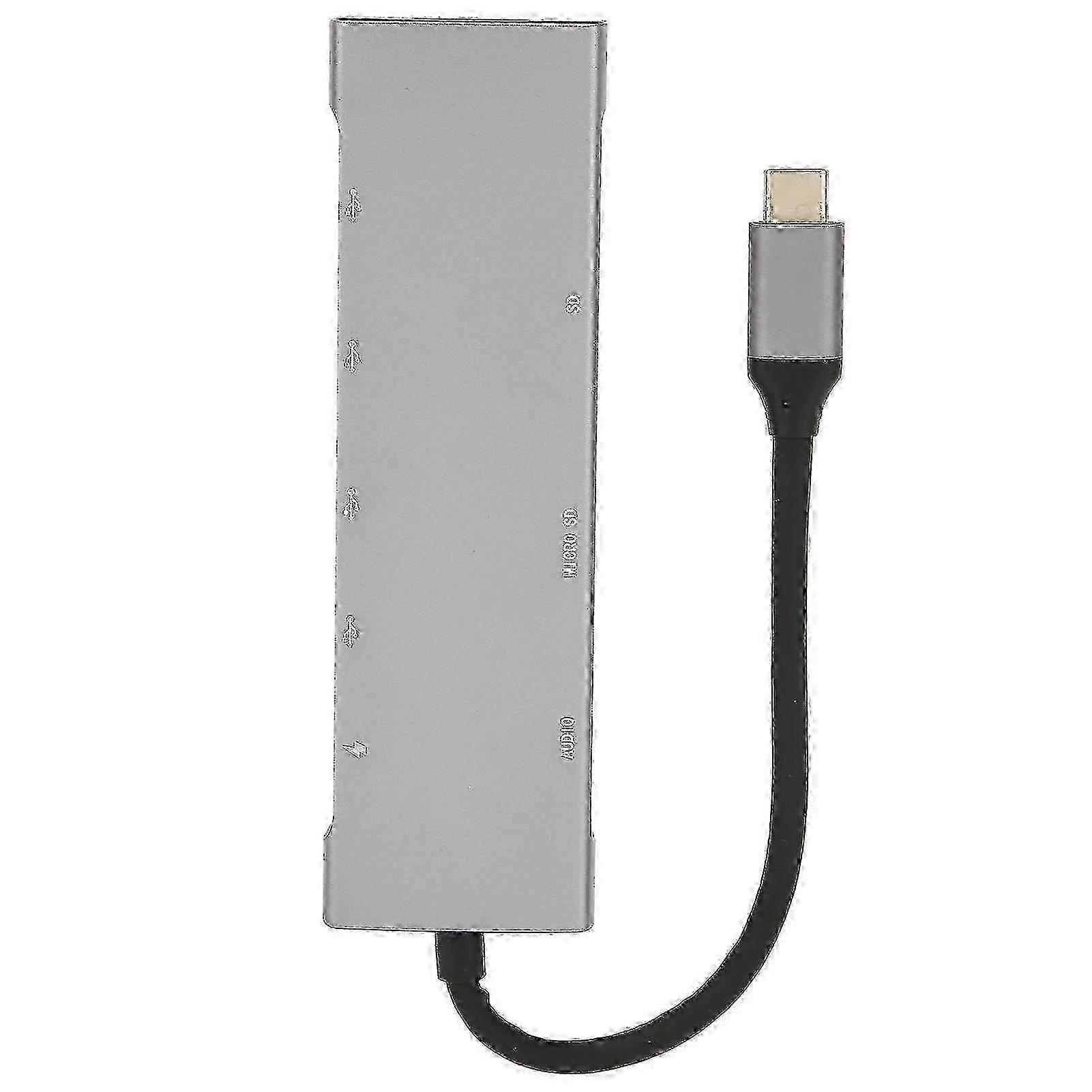 USB C Hub 9 in 1 USB3.1 Type C Docking Station Laptop Computer Fast Charging Adapter