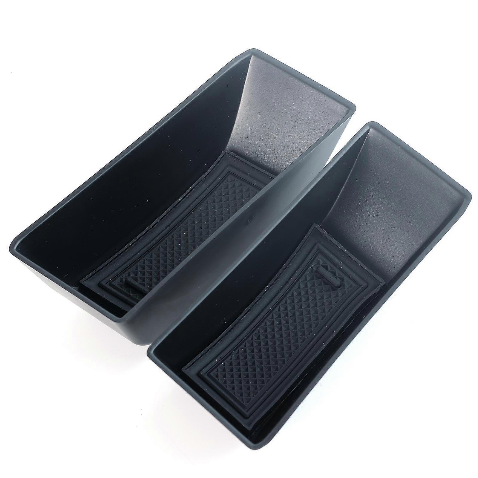 2pcs Car Interior Front Side Door Handle Storage Box Replacement Accessories Cover Case Bin Stowing Tidying For BYD Atto 3 Yuan Plus 2022 2023 2024