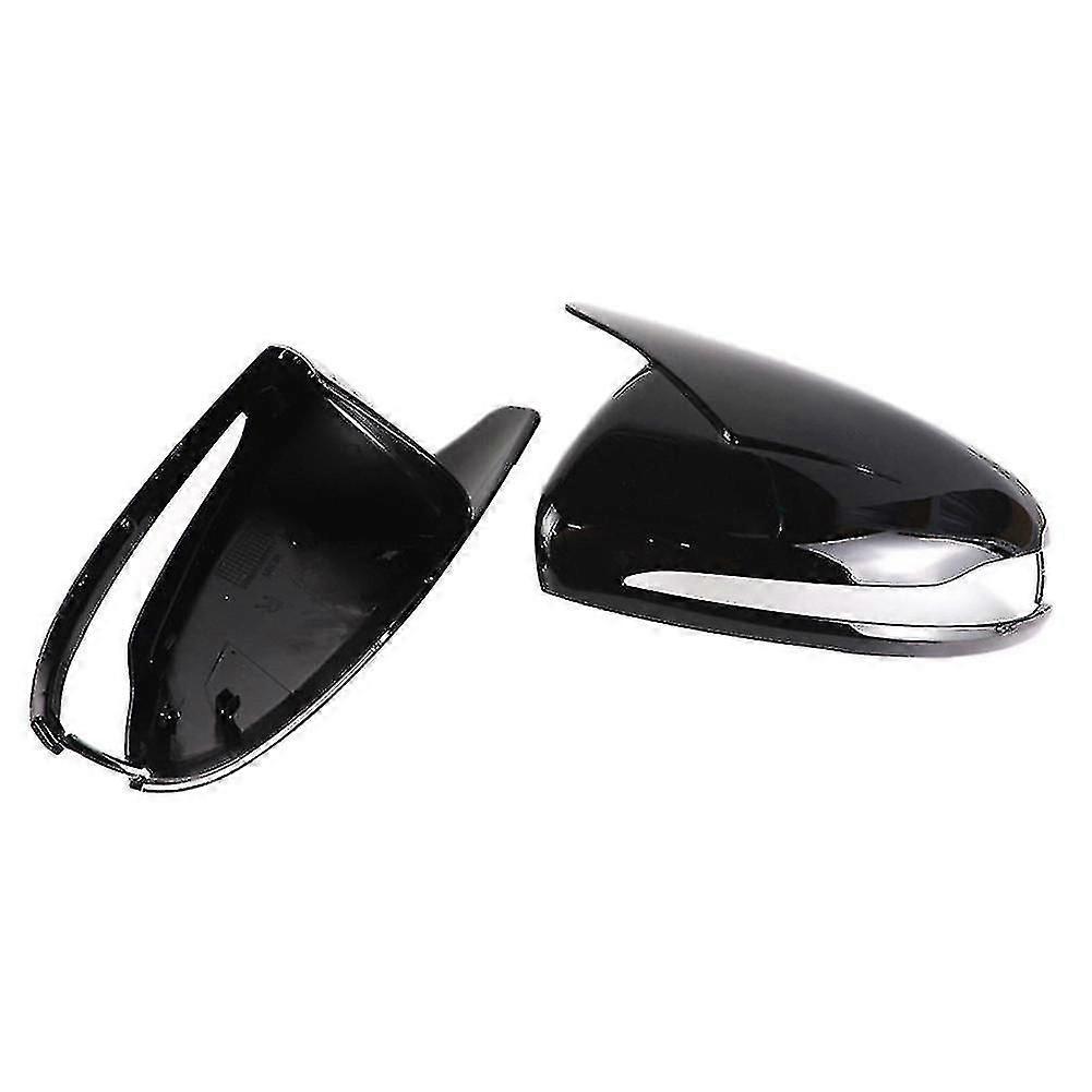 Glossy Black Side Rearview Mirror Cap For Benz E S Cls Gla W205 W213