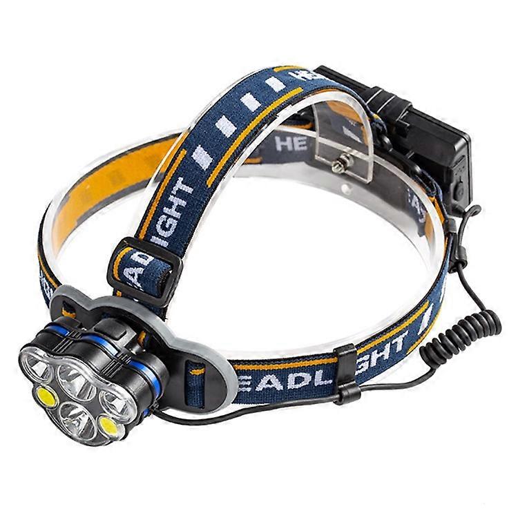 E-SMARTER KC06 USB Rechargeable 6 LED Headlamp 2*T6+2*XPE+2*COB Headlight Waterproof Head Torch