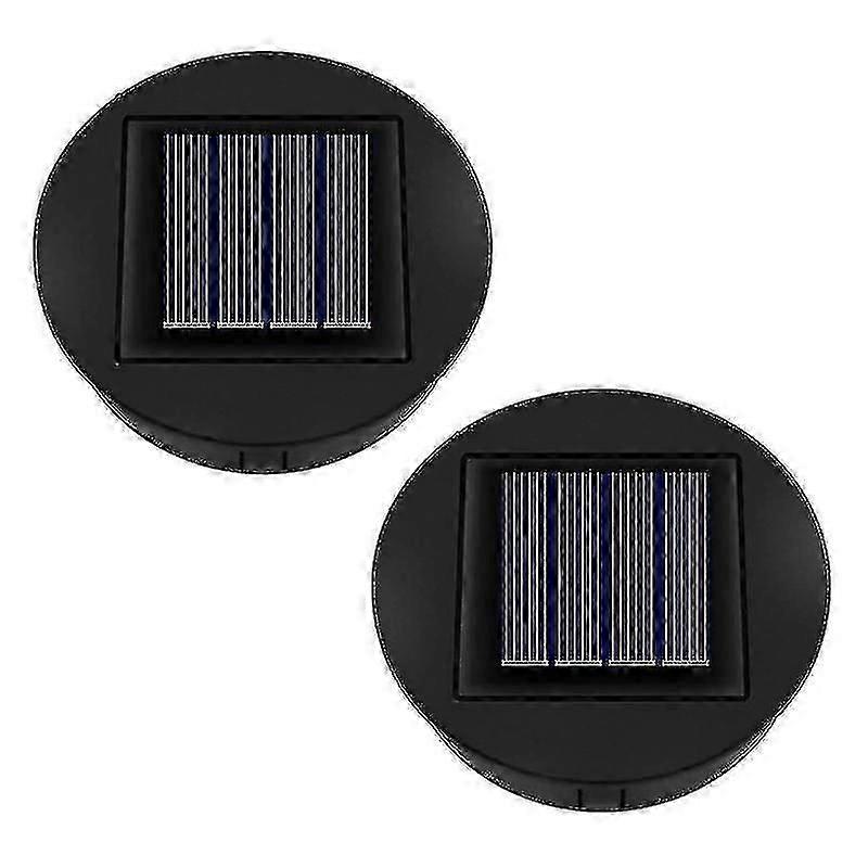 2pcs Solar Light Replacement Top Unit 8cm, Replacement Solar Panel For Outdoor Garden Lantern Solar