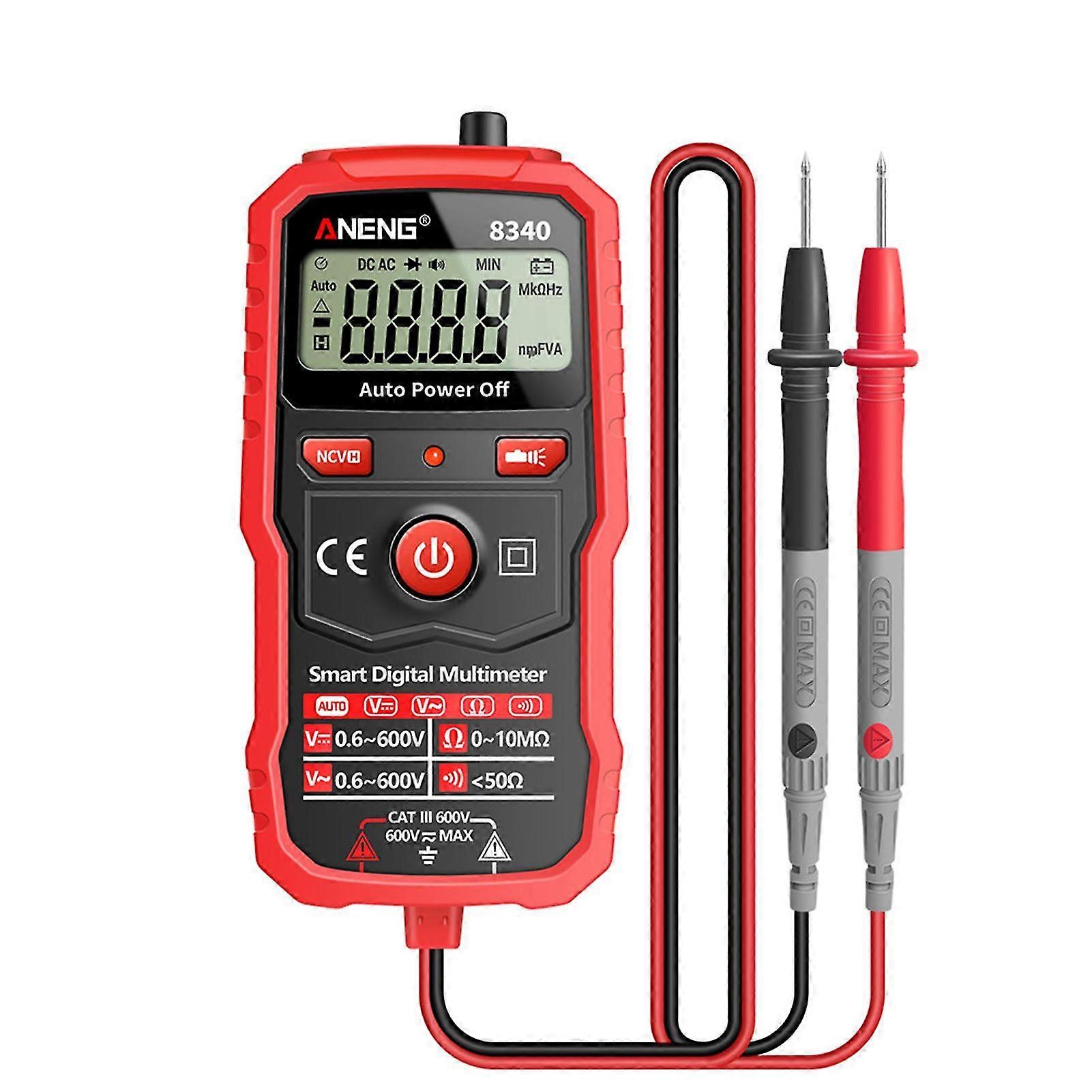 Smart Digital Multimeter Auto Recognition 1999 Counts Voltmeter