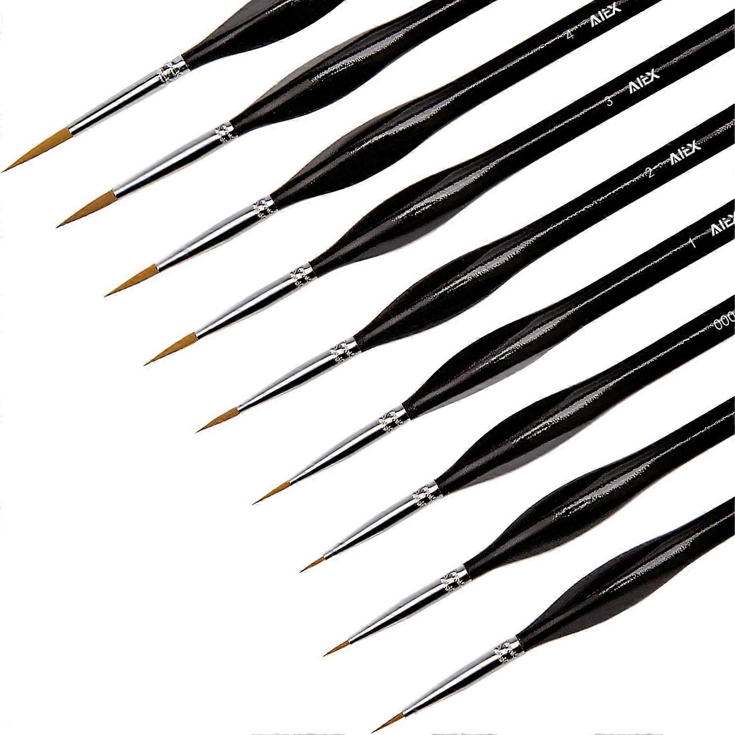 Art Projects Paint Brushes, Secure Brass Ferrules, Fine Tips for Detailed Work