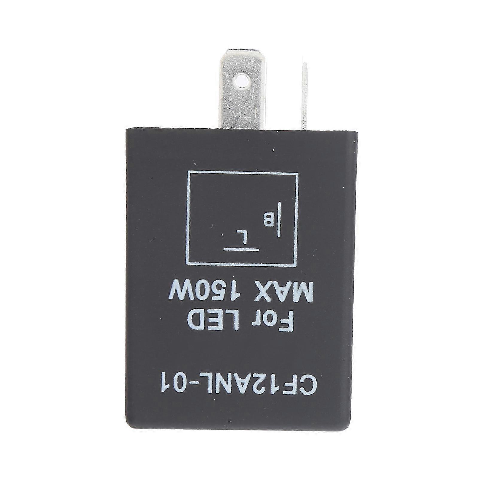 2-Pin LED Flash Relay Normally Open Dust Proof Flasher Module for Automotive Electronics