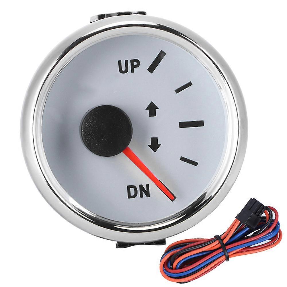 Marine Trim Gauge with Stainless Steel Material, Trim Gauge Meter 0-190ohm UP-DN with High Indication Accuracy for Wide Range of Applications